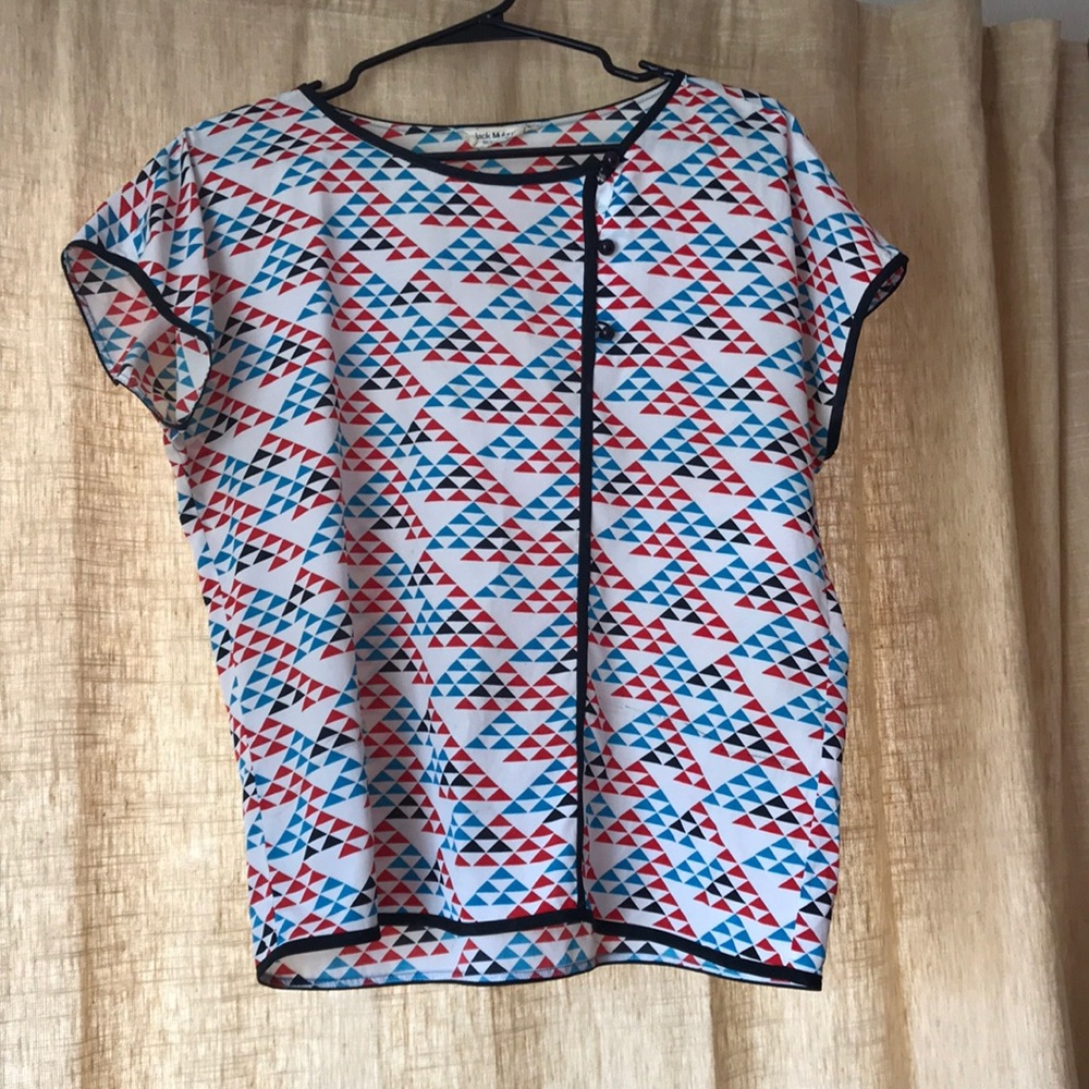 Vintage checkered silk shirt